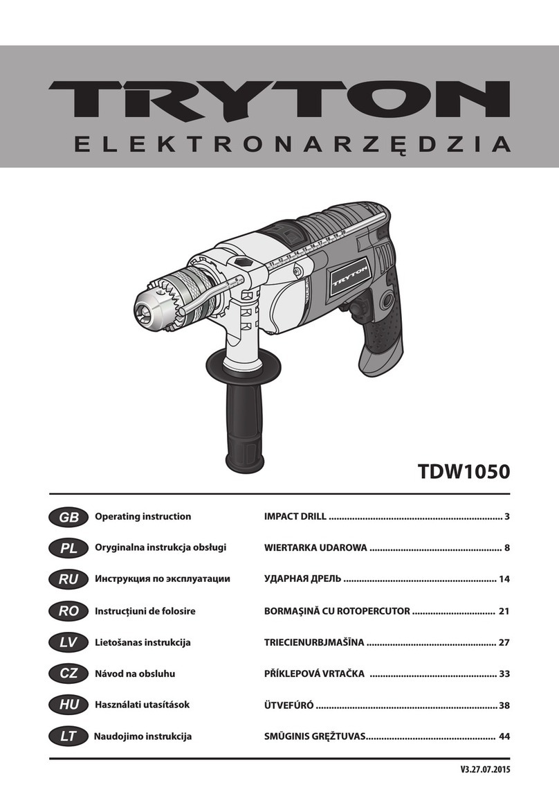 Tryton TDW1050 operating instructions