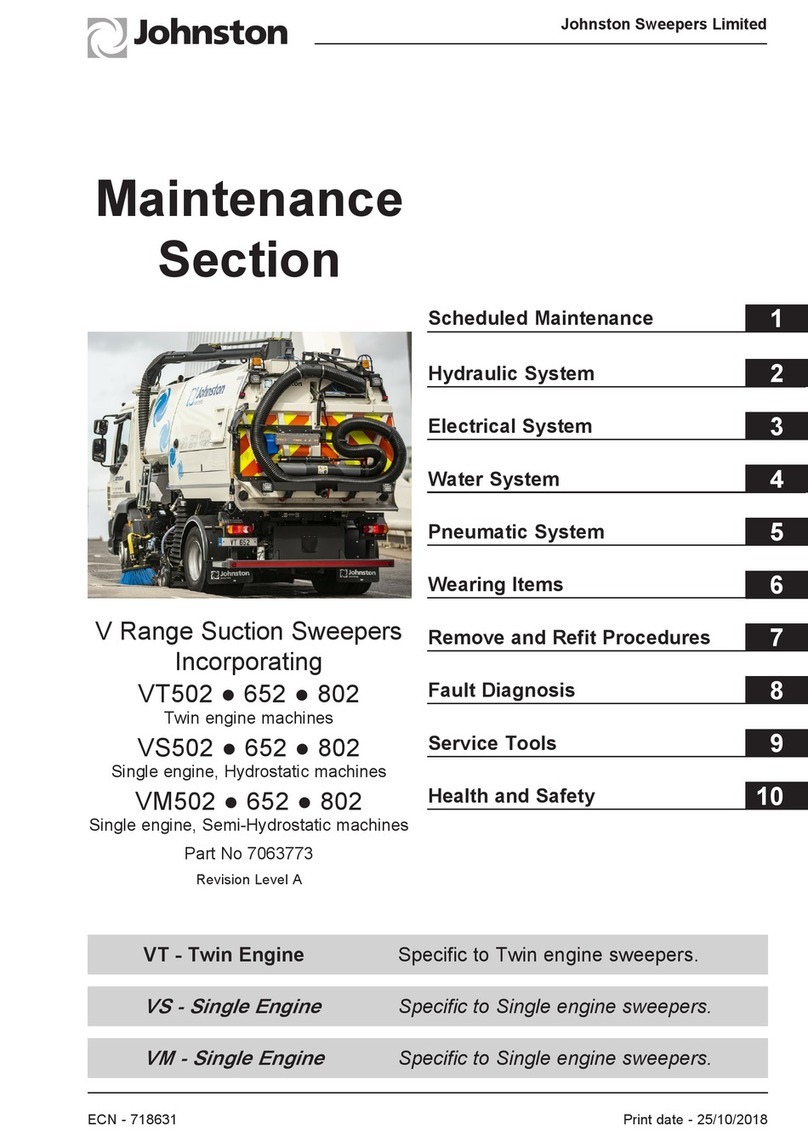 Johnston VT502 Maintenance manual Johnston VT502 Maintenance manual