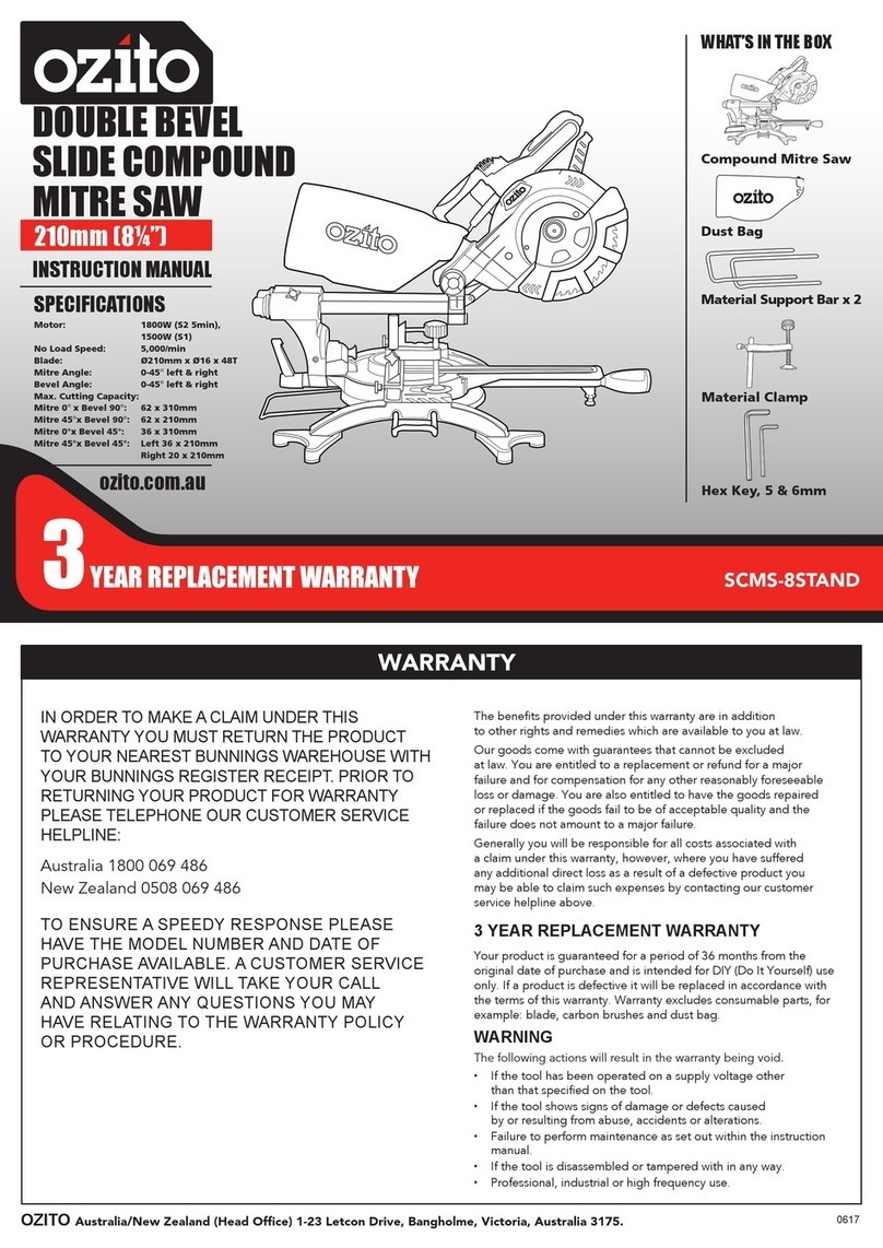 Ozito SCMS-8STAND User manual