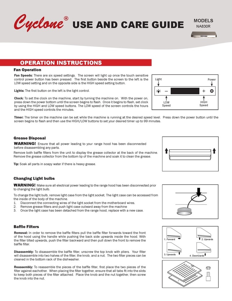 CyClone NA830R User manual