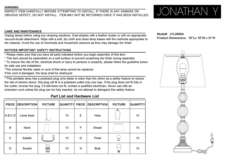 JONATHAN Y JYL2065A User manual