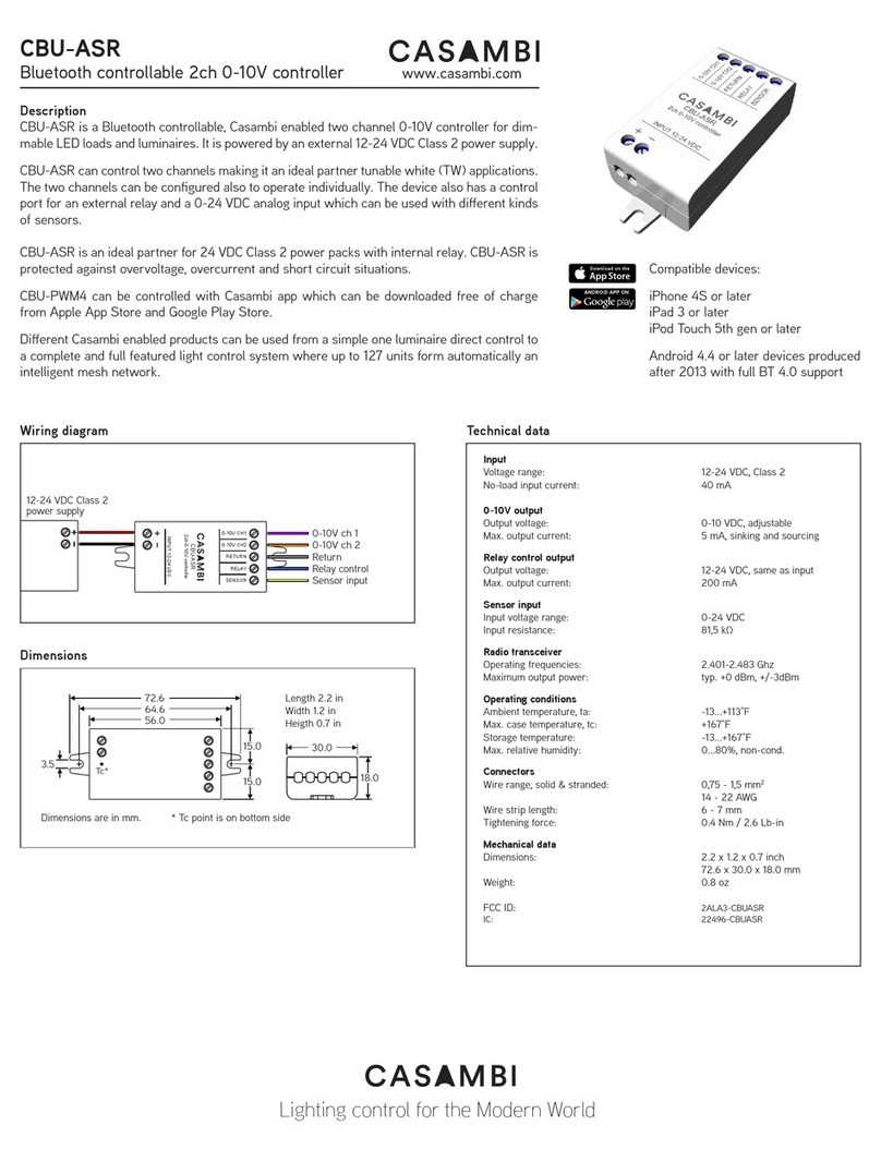 Casambi CBU-ASR quick start guide