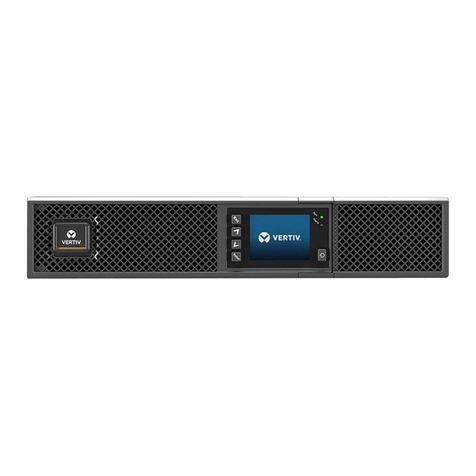 Vertiv Liebert GXT5-500LVRT2UXLN Installer/user guide