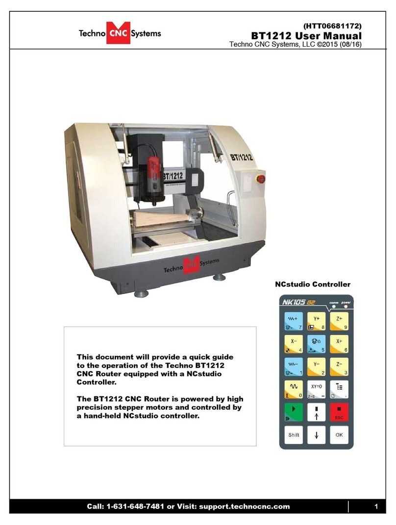 Techno CNC Systems BT1212 User manual