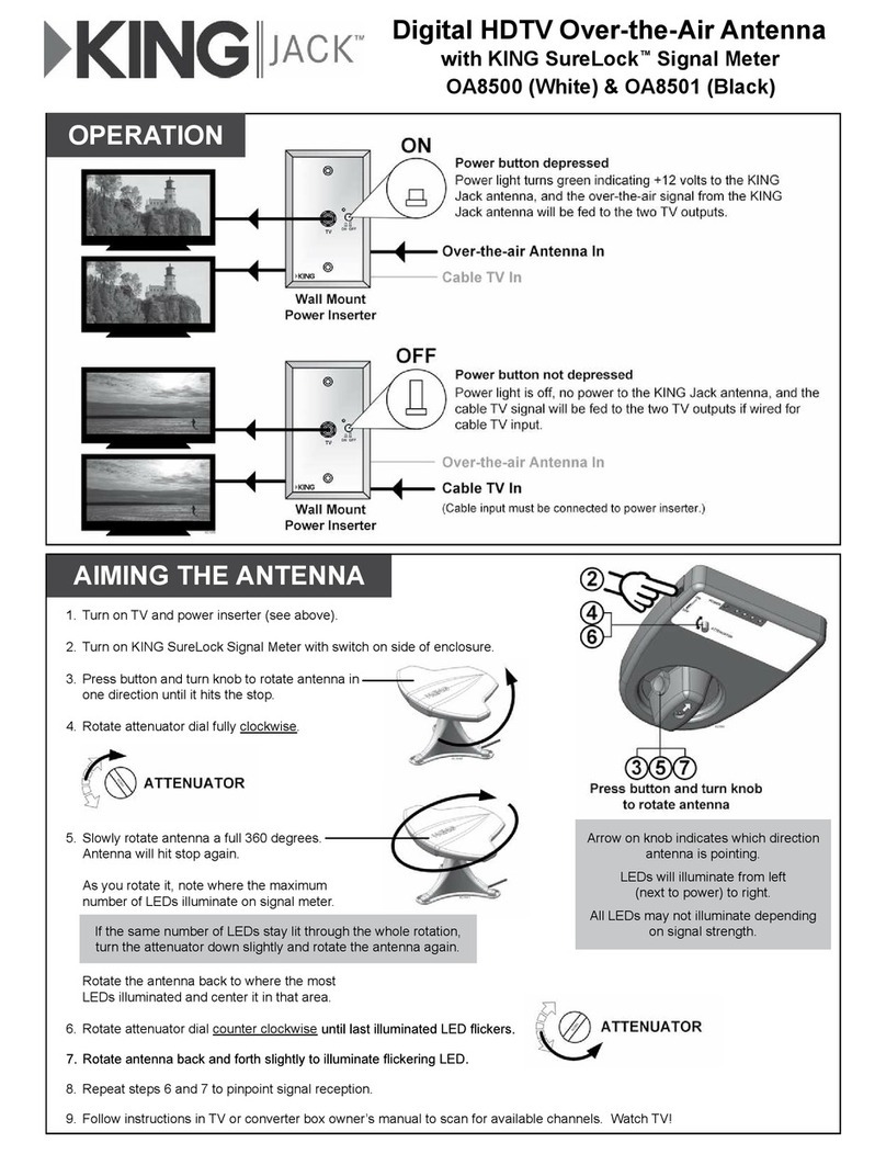 KING Jack OA1501 quick start guide