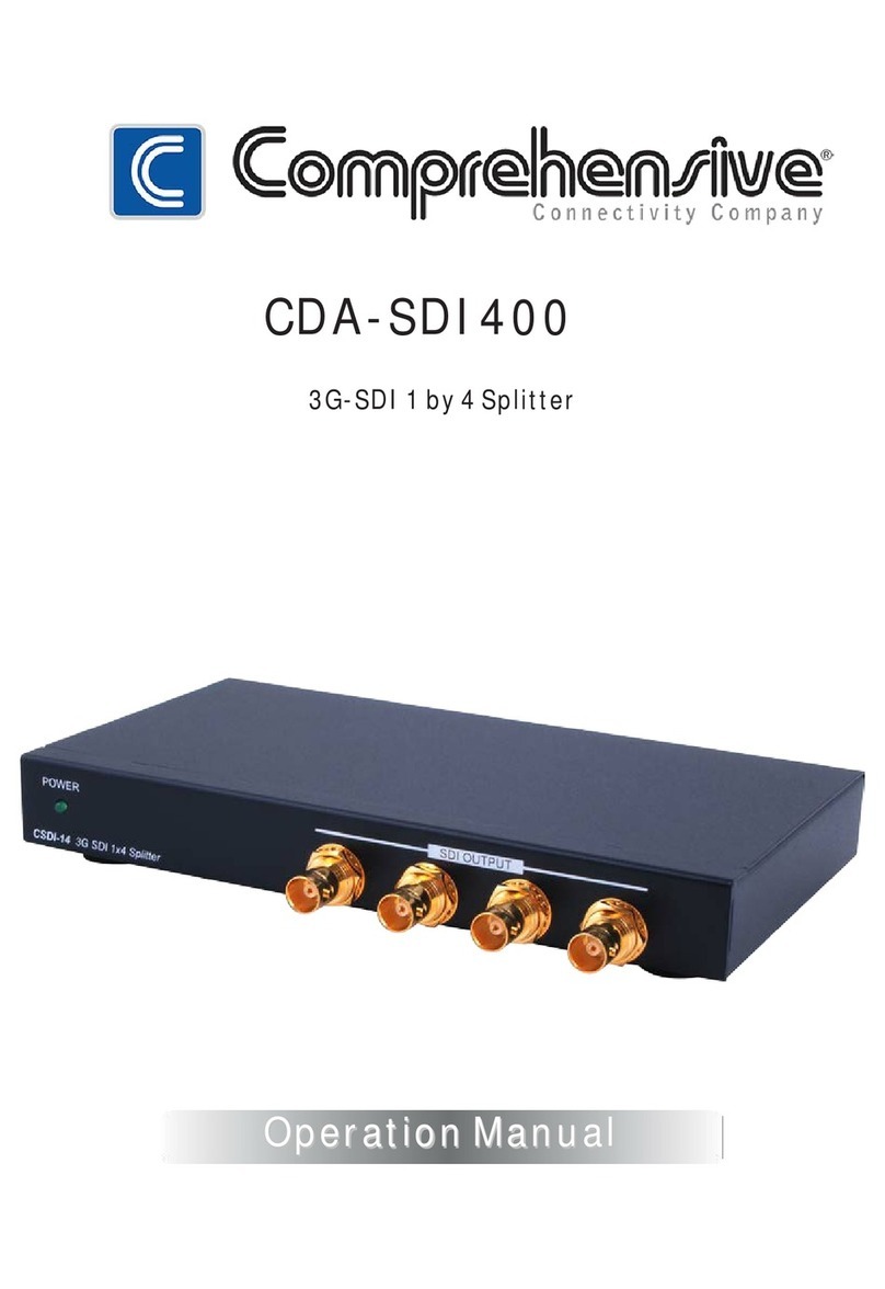 Comprehensive CDA-SDI400 Operation manual