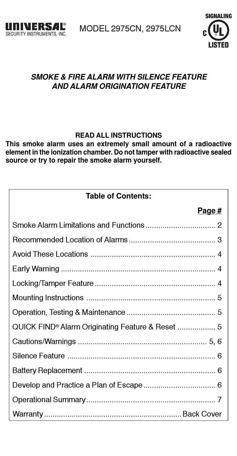 Universal Security Instruments 2975CN User manual Universal Security Instruments 2975CN User manual