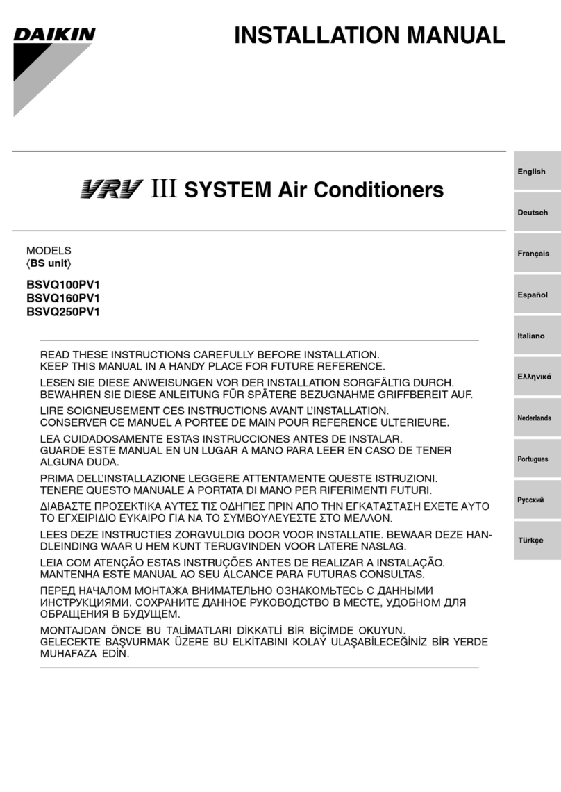 Daikin VRV III BSVQ100PV1 User manual