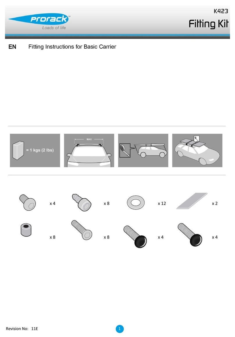 Prorack K423 User manual