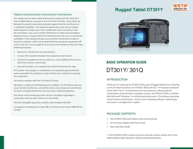 Wetif DT301Y Assembly instructions