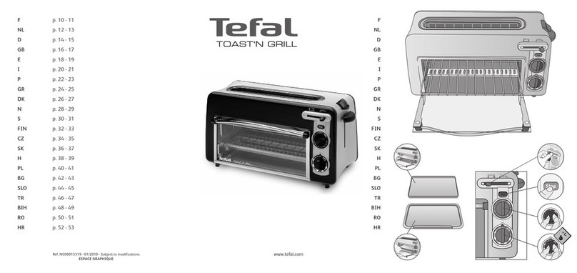 TEFAL TOAST'N GRILL TL600071 User manual