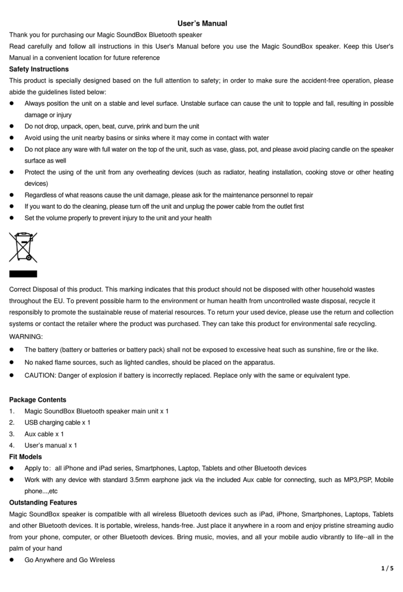 Bijela Magic SoundBox user manual
