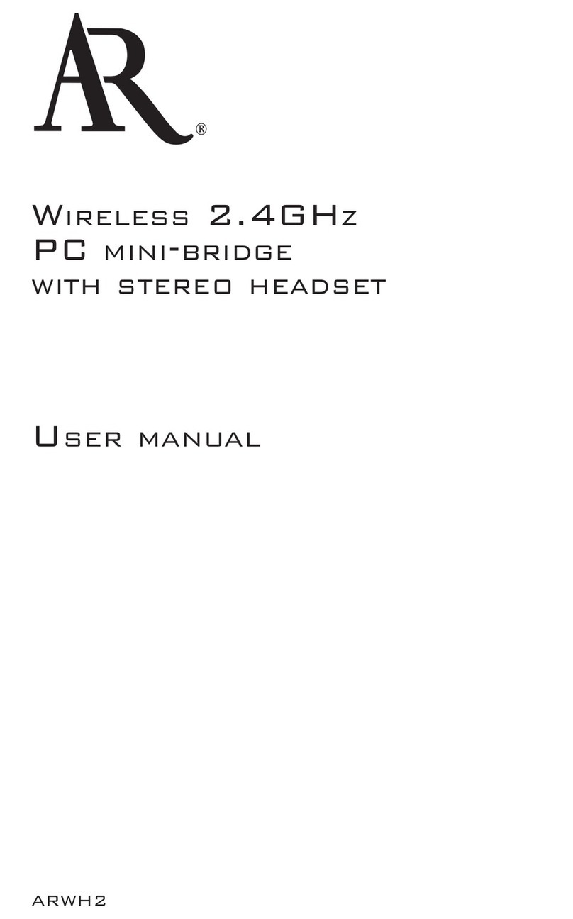 Audiovox Electronics ARWH2T user manual