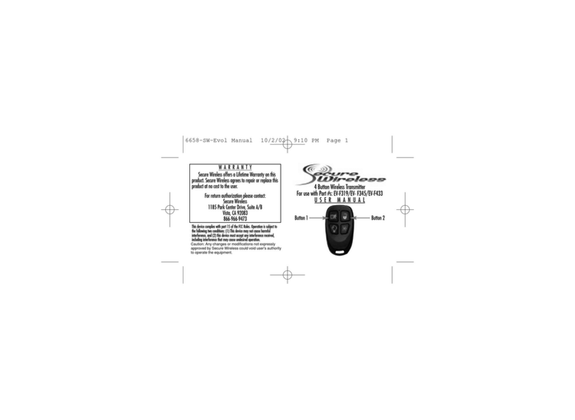 Secure Wireless EV-F345 user manual