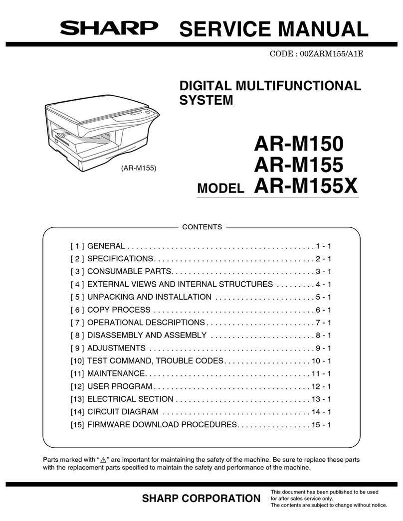 Sharp AR-M155X User manual