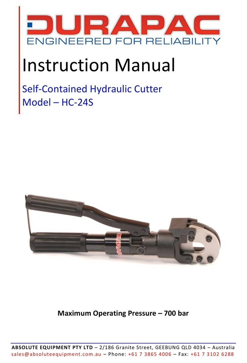 Durapac HC-24S instruction manual