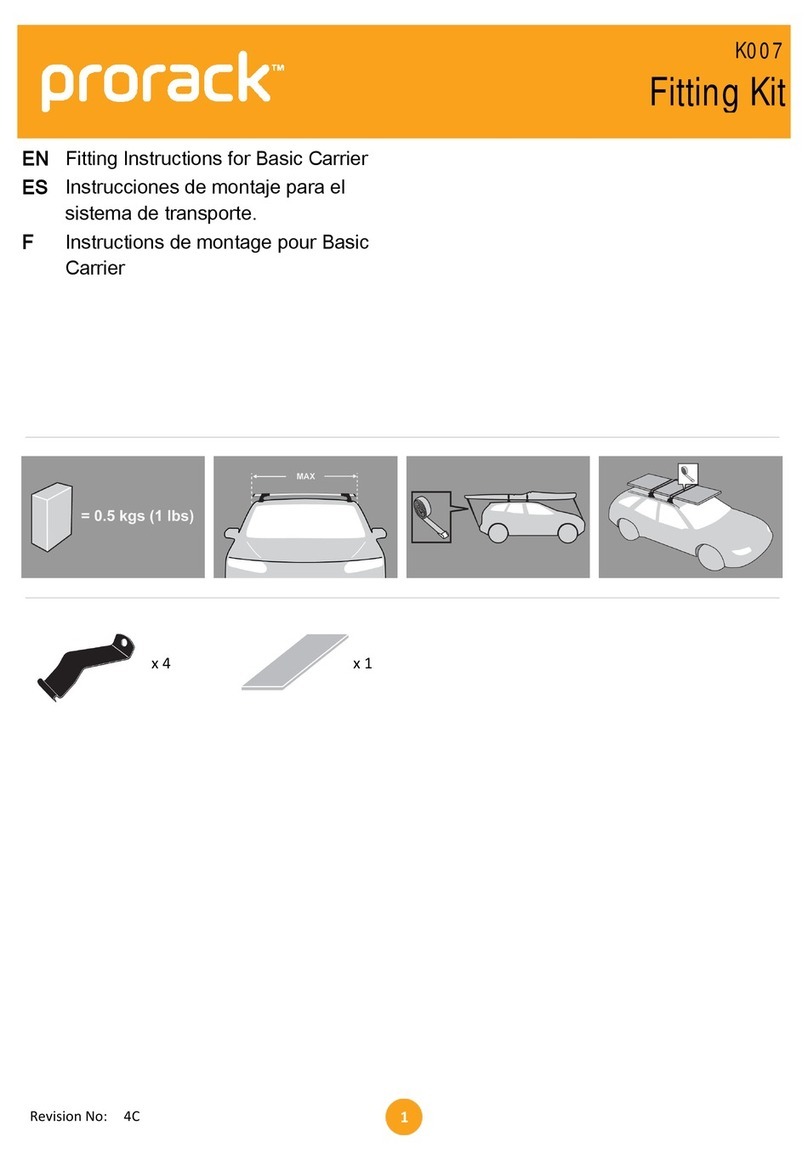 Prorack K007 Fitting instructions
