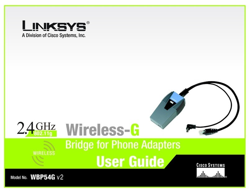 Cisco Linksys Wireless-G WBP54GV2 User manual Cisco Linksys Wireless-G WBP54GV2 User manual