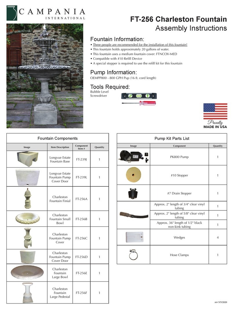 Campania International Charleston FT-256 Assembly instructions Campania International Charleston FT-256 Assembly instructions