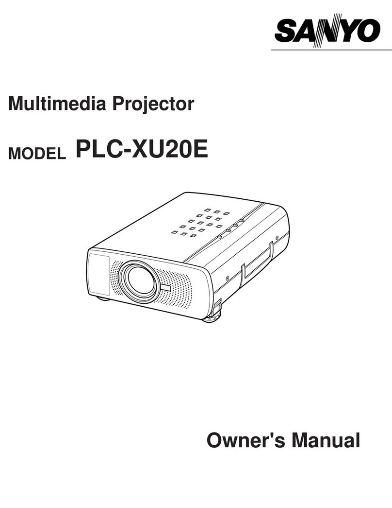 Sanyo PLC-XU20E User manual