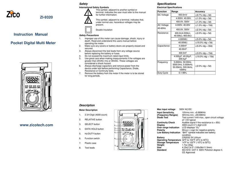 Zico ZI-9320 instruction manual