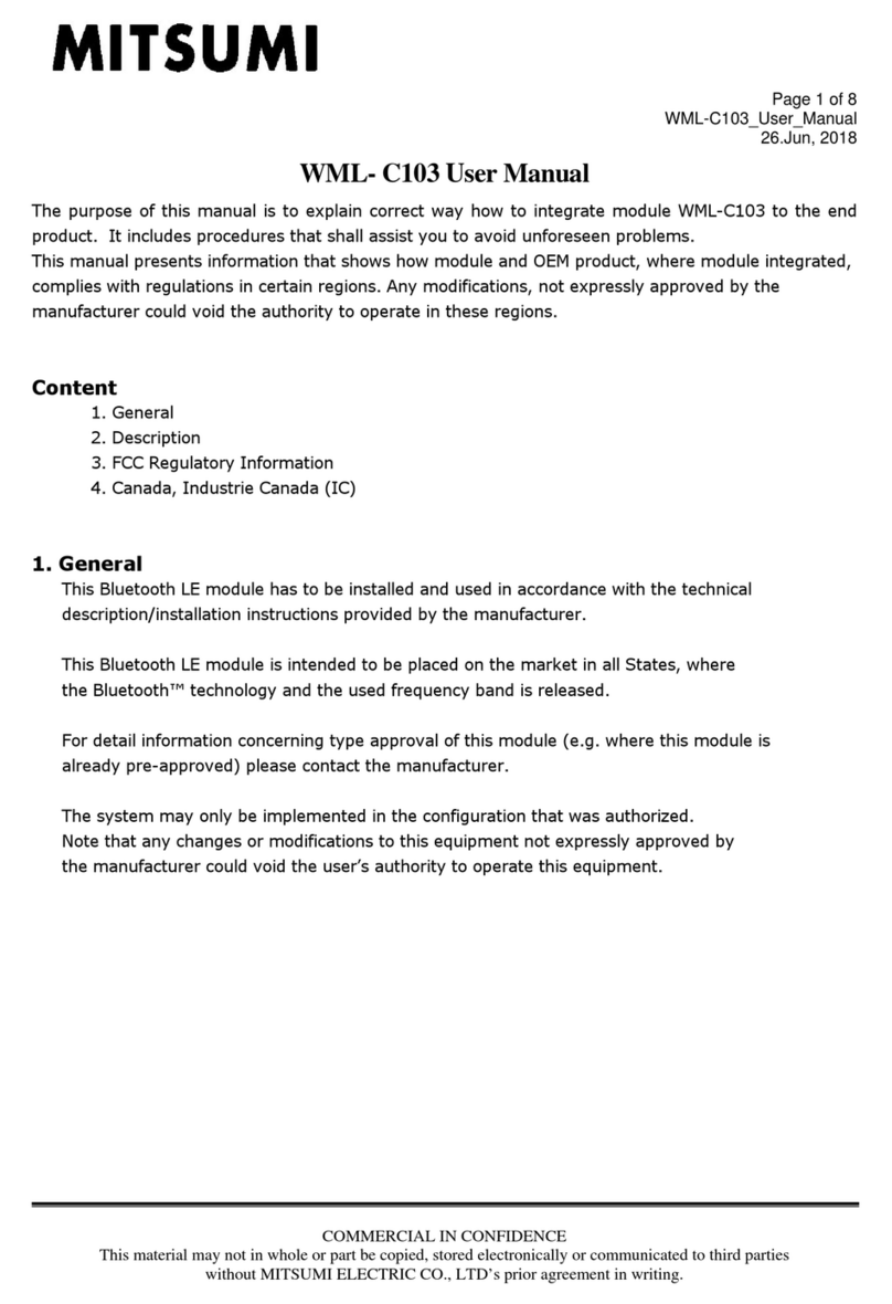 Mitsumi WML-C103 User manual