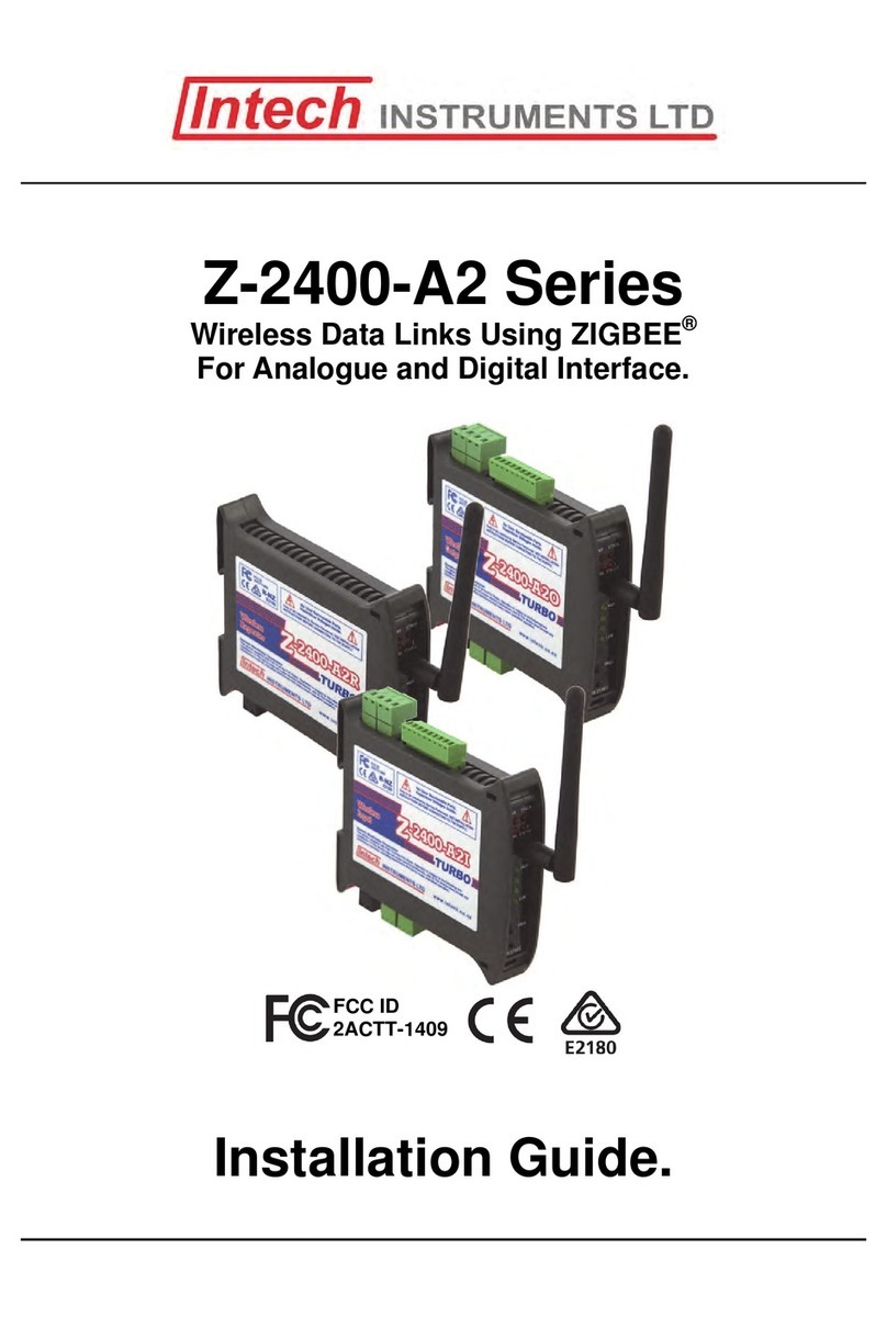 Intech Instruments Ltd Z-2400-A2 Series installation guide