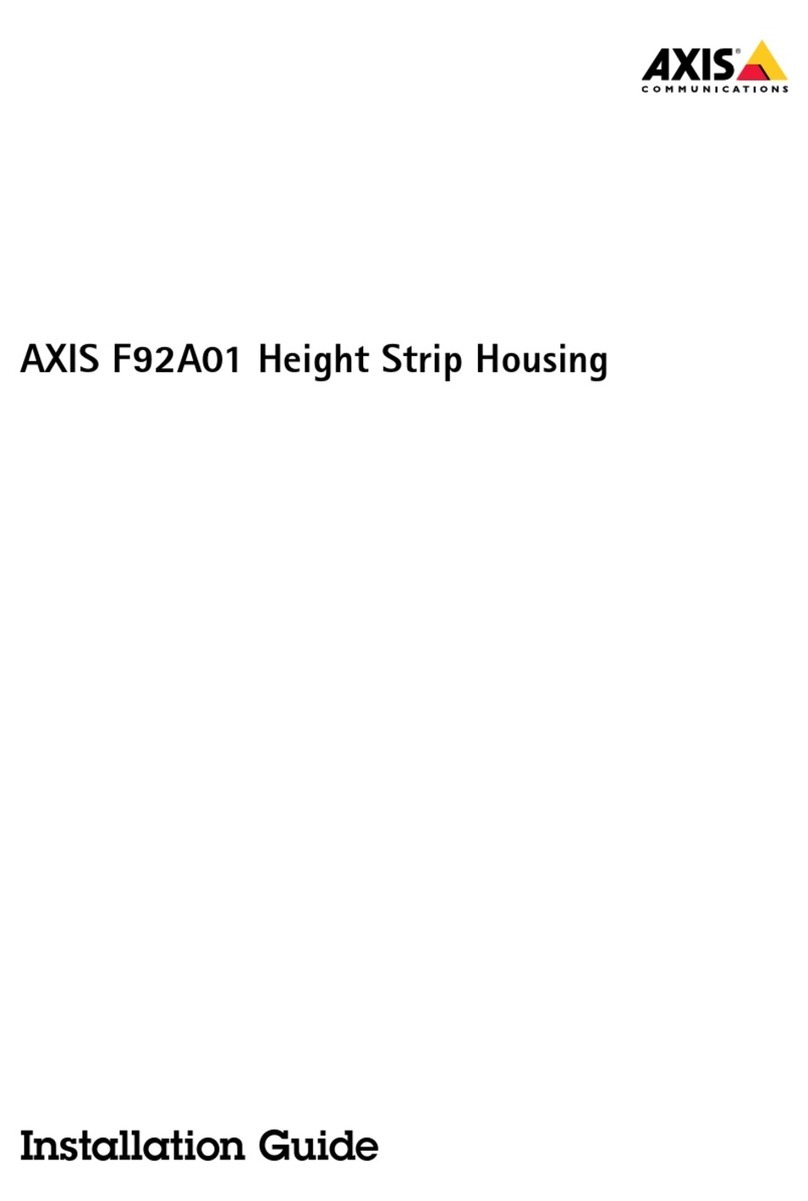 Axis F92A01 User manual