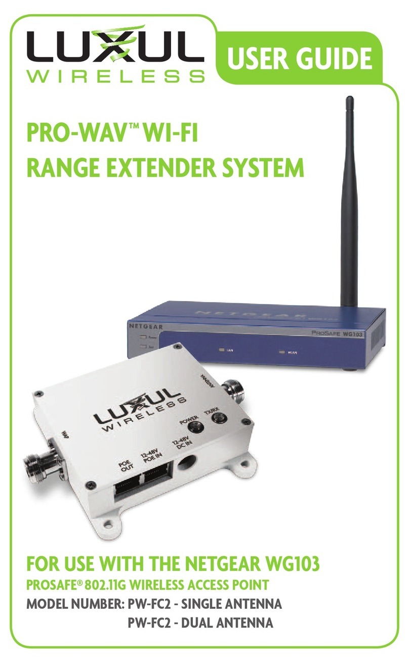 Luxul PRO-WAV PW-FC2 User manual