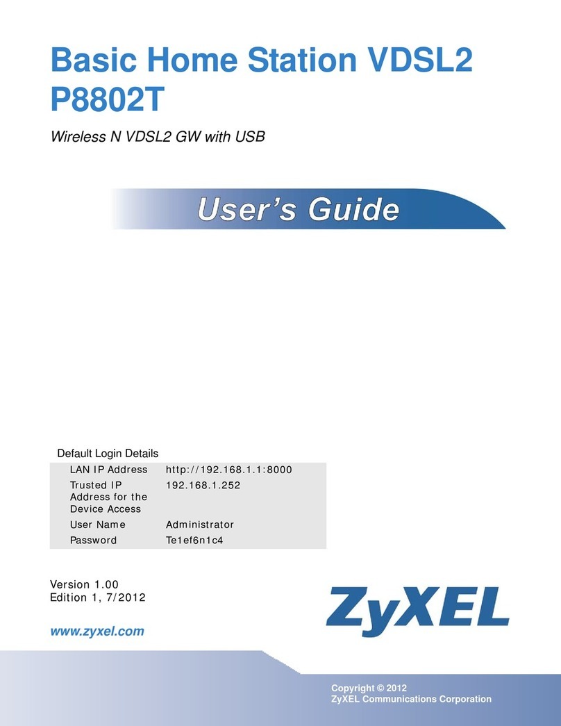 ZyXEL Communications P8802T User manual