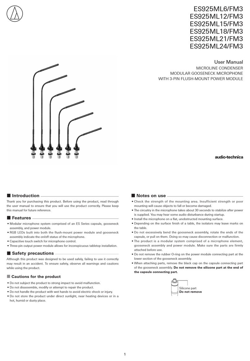 Audio Technica ES925ML6/FM3 User manual