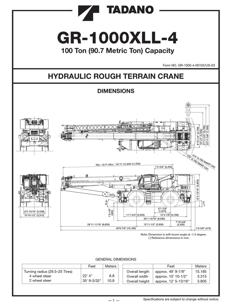 Tadano GR-1000XLL-4 manual