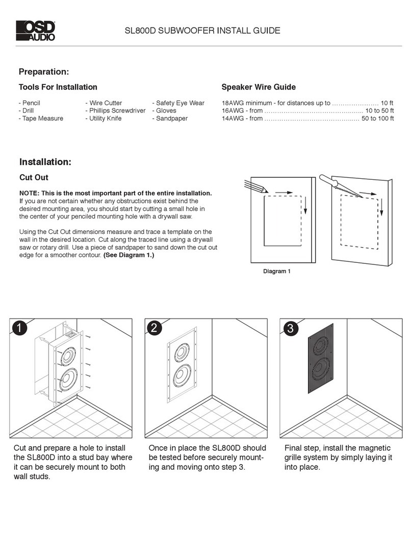 OSD Audio SL800D install guide