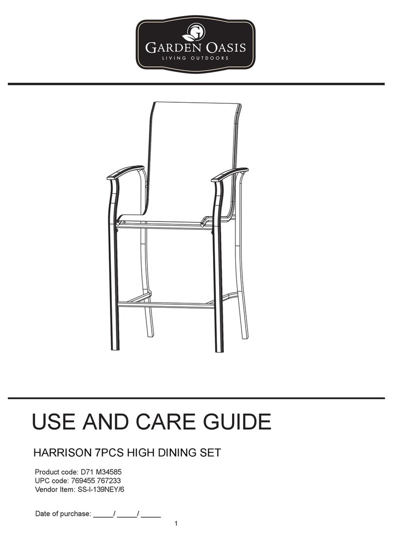 Sears Garden Oasis Harrison D71 M34585 Use and care guide