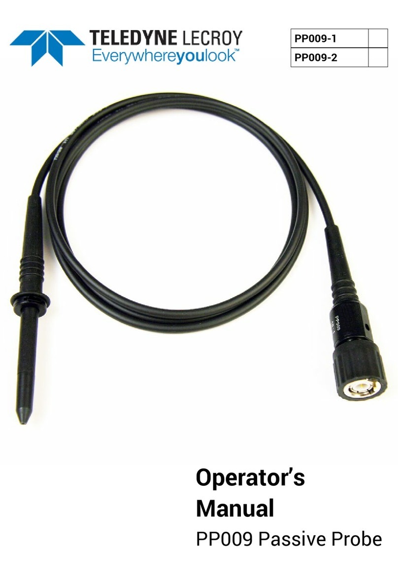 Teledyne Lecroy PP009-1 Operator's manual