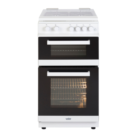 Valor VAL V50GTL Whi Operating and installation instructions