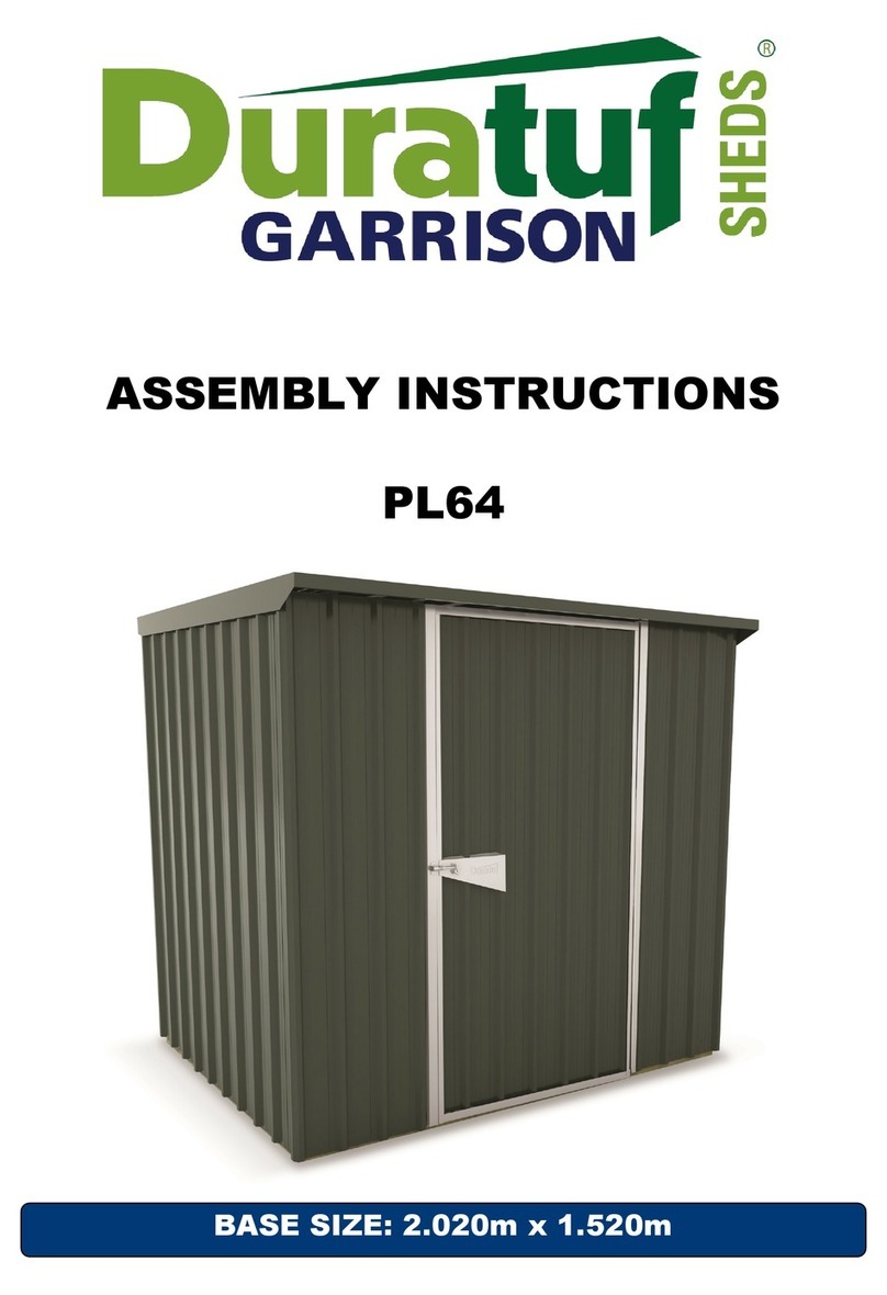 Riverlea Duratuf Garrison Sheds PL64 User manual