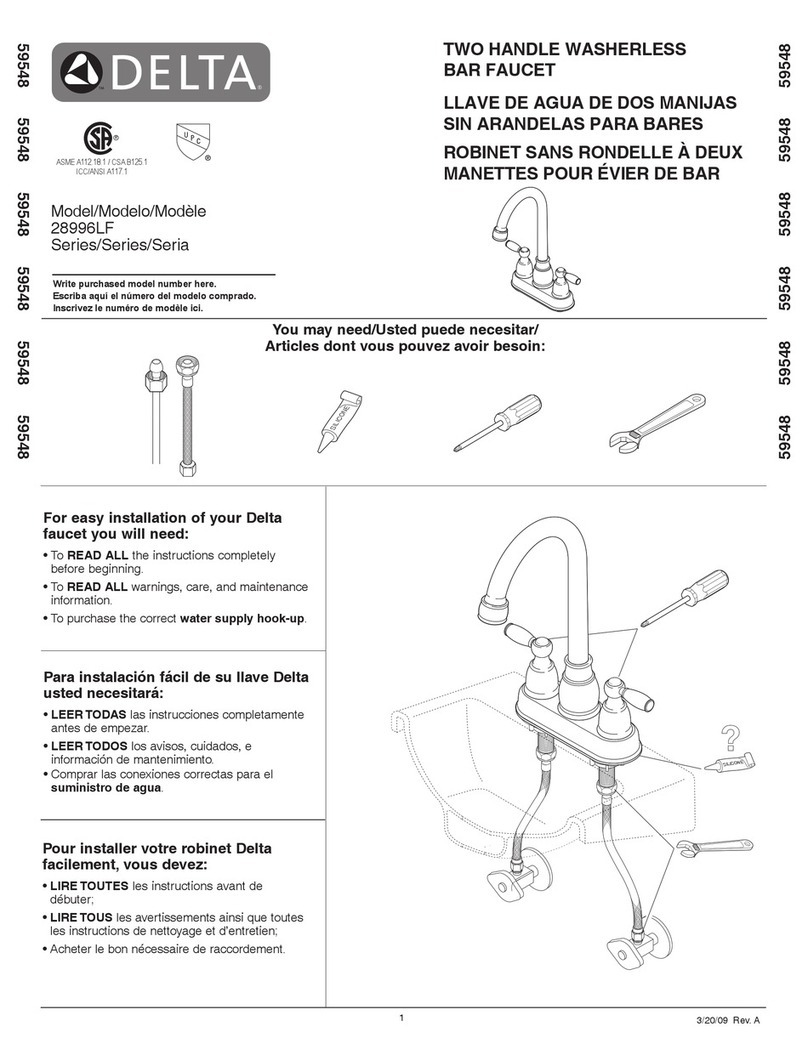Delta 28996LF manual Delta 28996LF manual