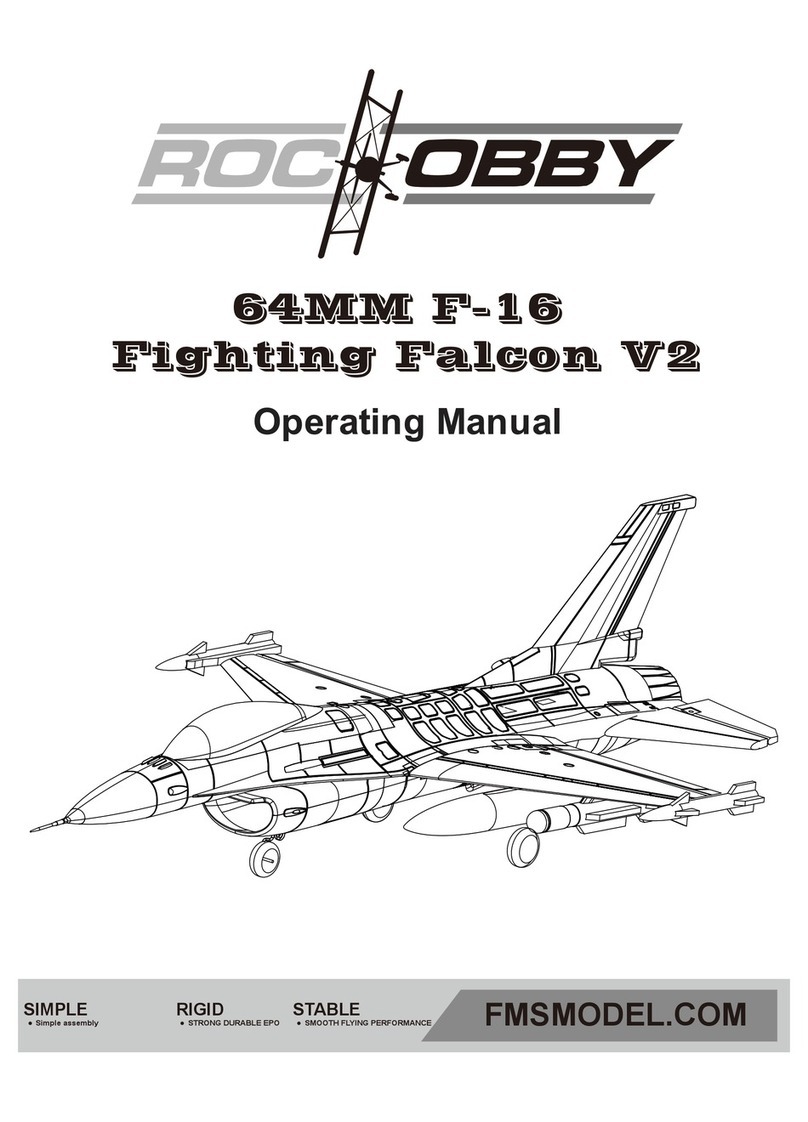 Roc Hobby F-16 Falcon operating manual