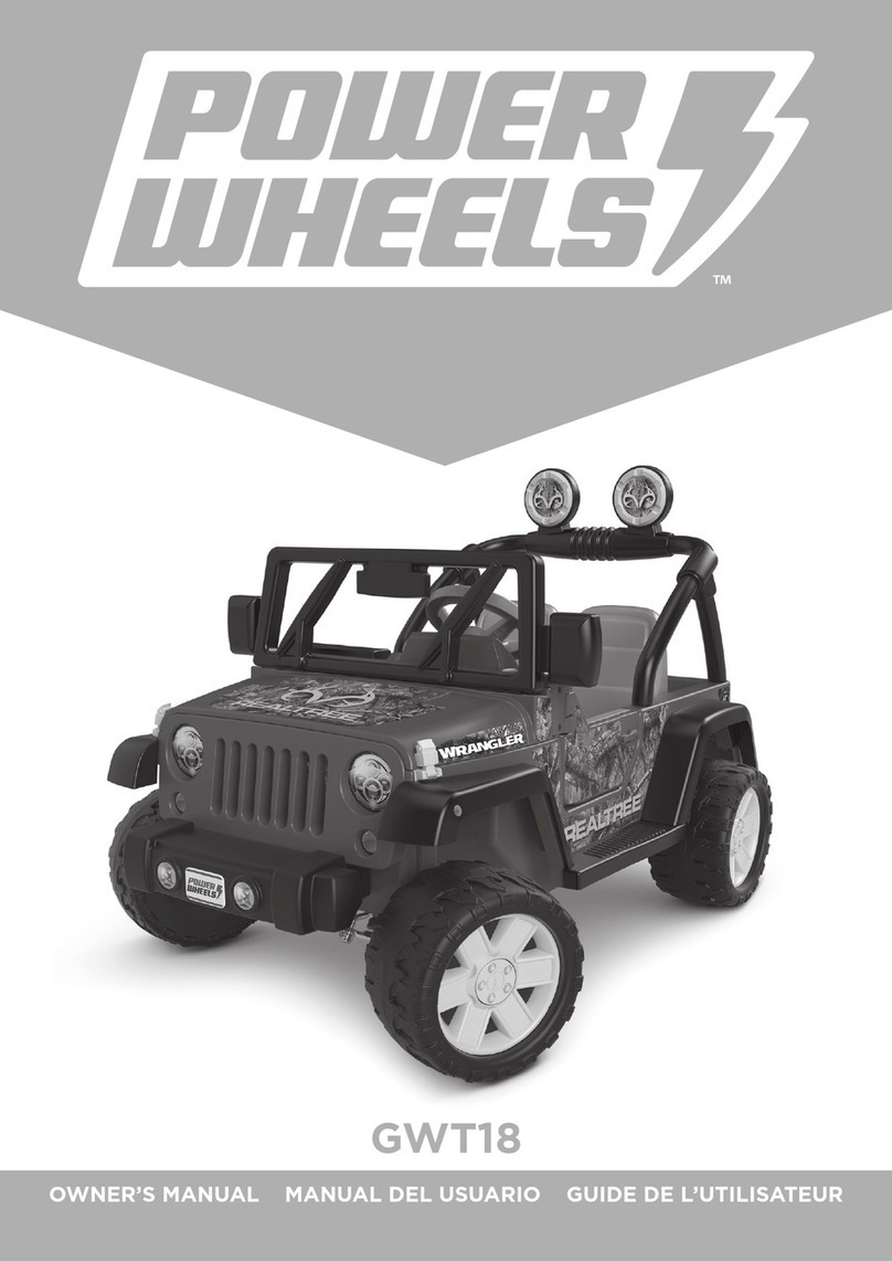 Power Wheels GWT18 User manual
