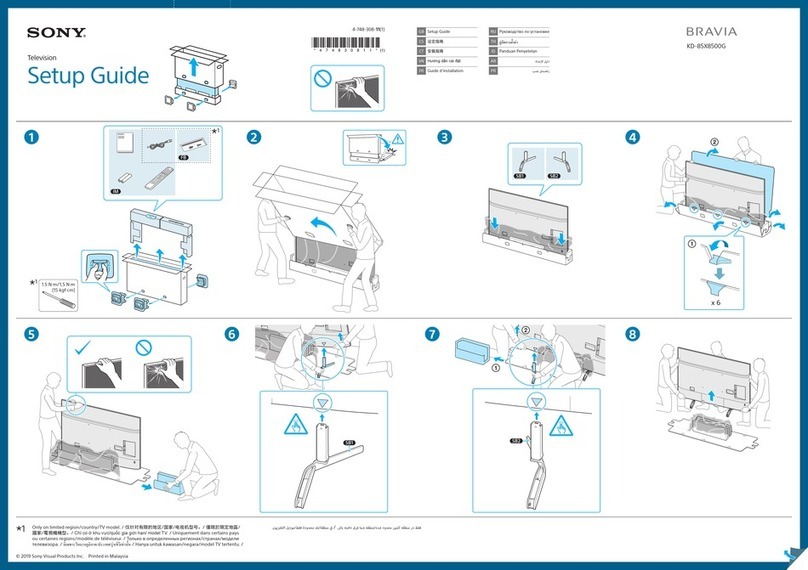 Sony Bravia KD-85X8500G User manual