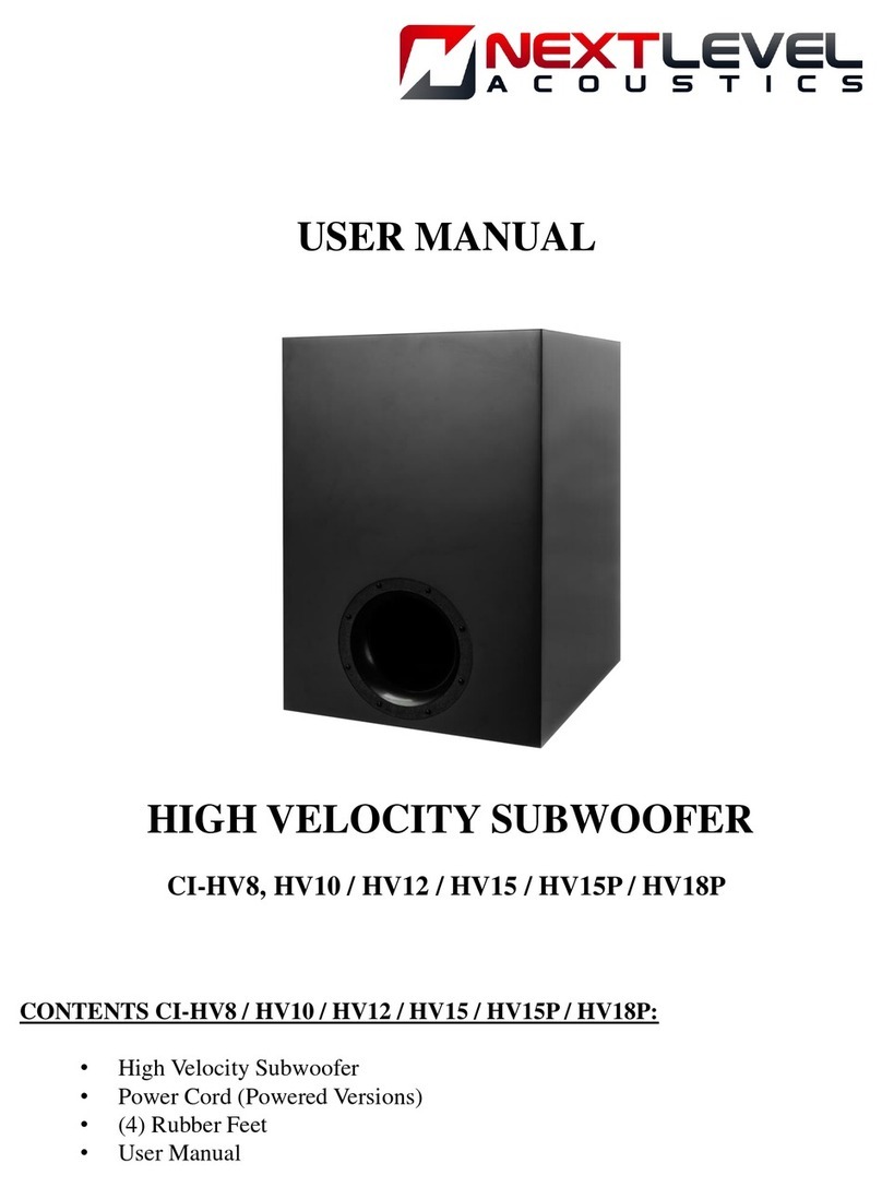 Next Level CI-HV8 User manual
