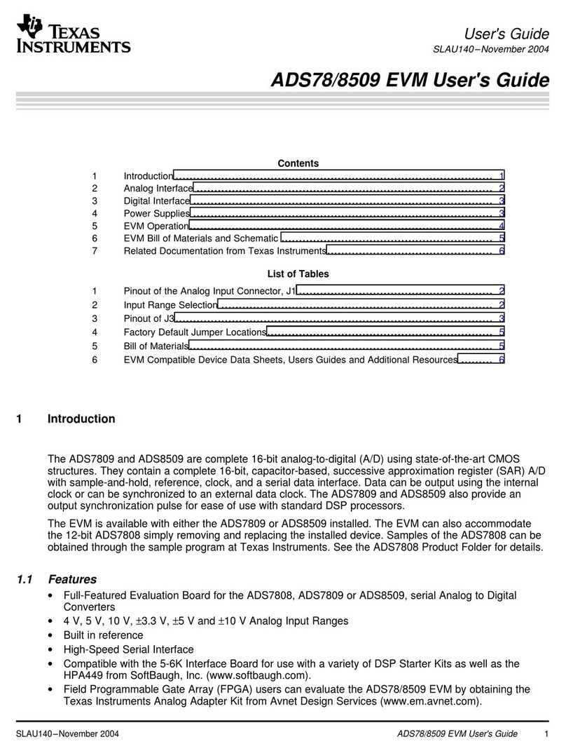 Texas Instruments ADS7809 User manual