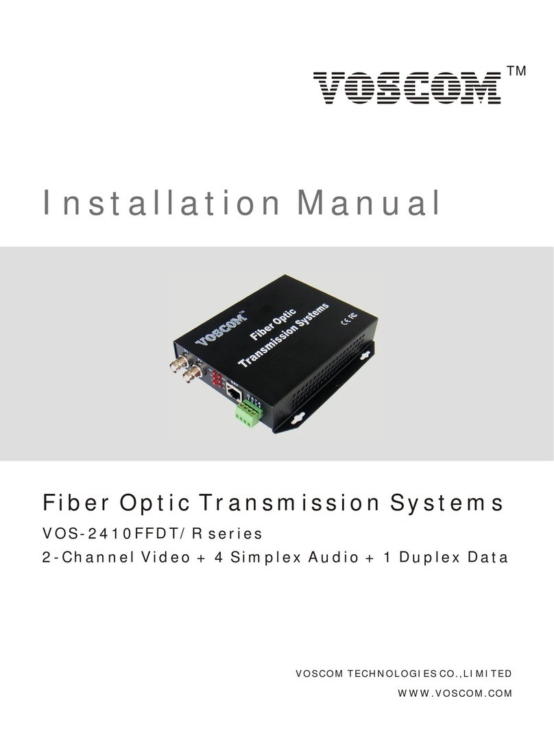 Voscom VOS-2410FFDT Series User manual