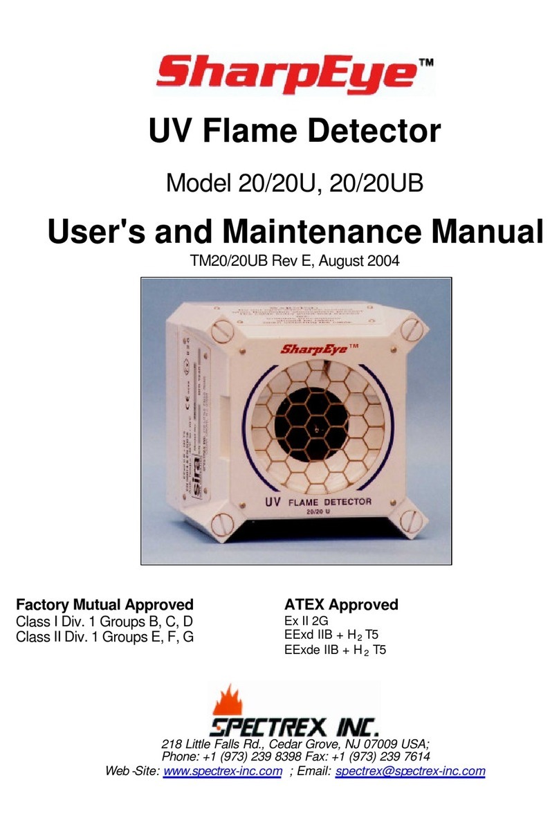 Spectrex SharpEye 20/20U User and maintenance manual