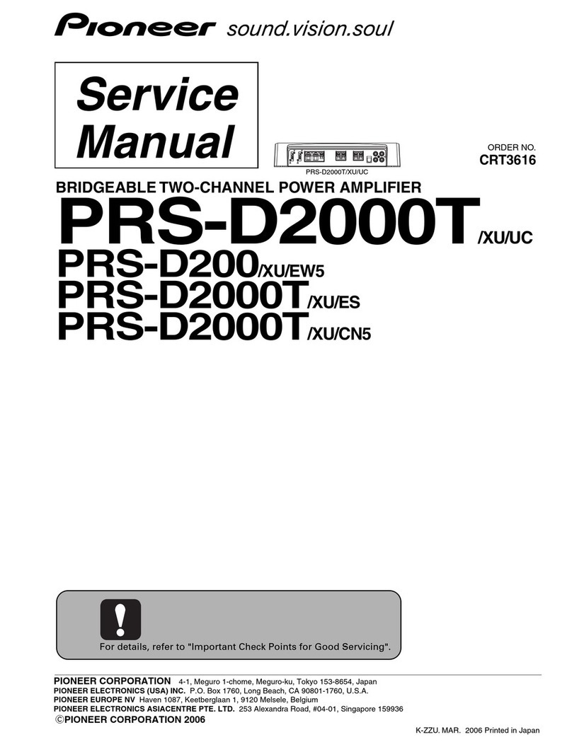 Pioneer PRS-D2000T/XU/UC User manual