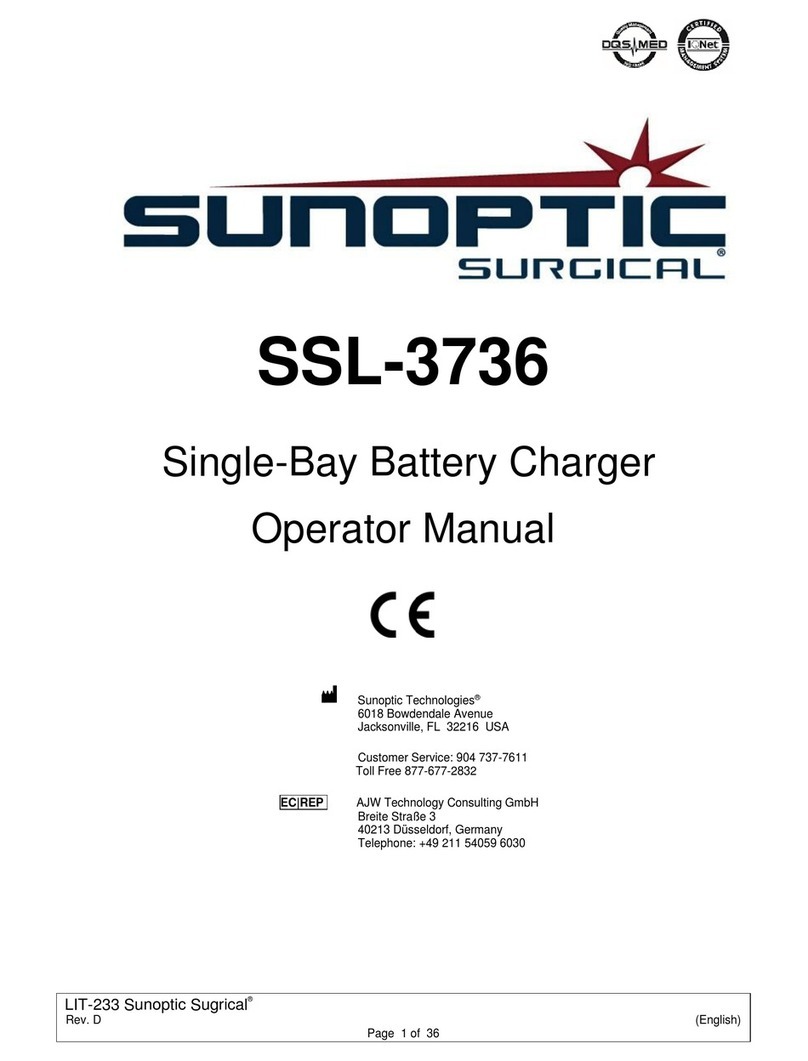 Sunoptic Surgical SSL-3736 User manual
