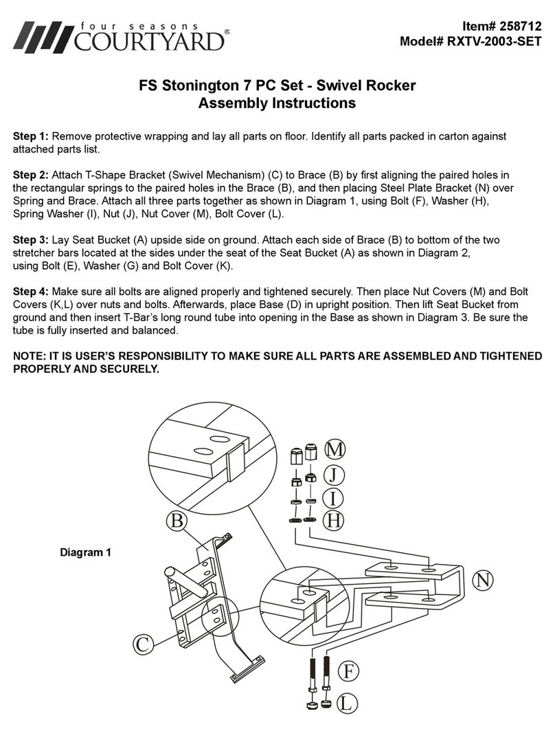 Four Seasons Courtyard RXTV-2003-SET User manual Four Seasons Courtyard RXTV-2003-SET User manual