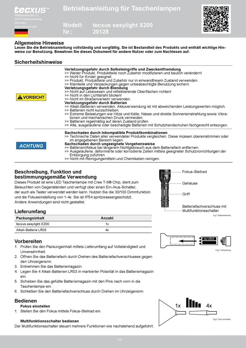 Tecxus X200 User manual
