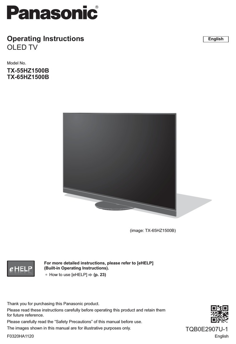 Panasonic TX-551500B owner's manual